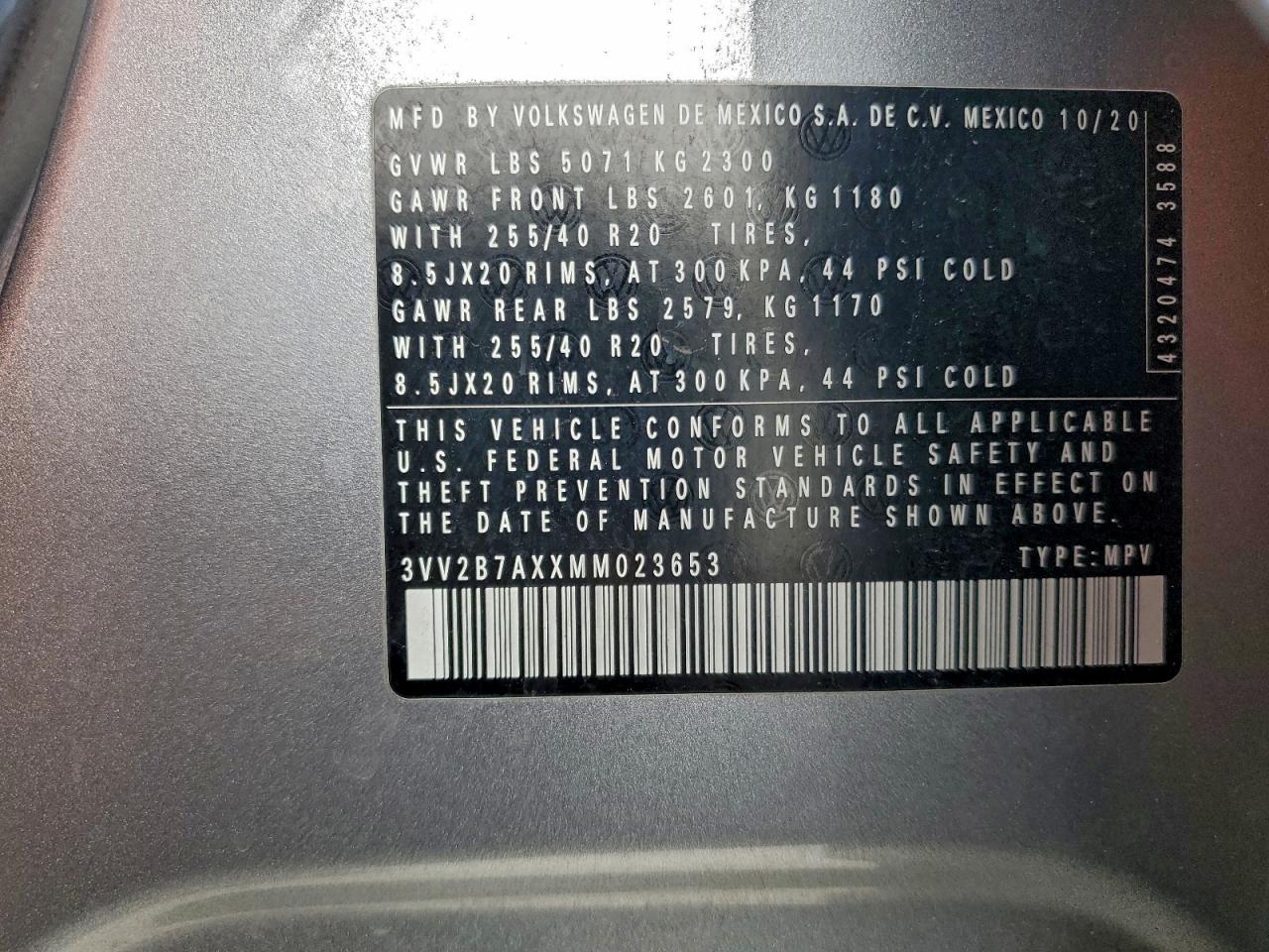 2021 VOLKSWAGEN TIGUAN SE photo 13