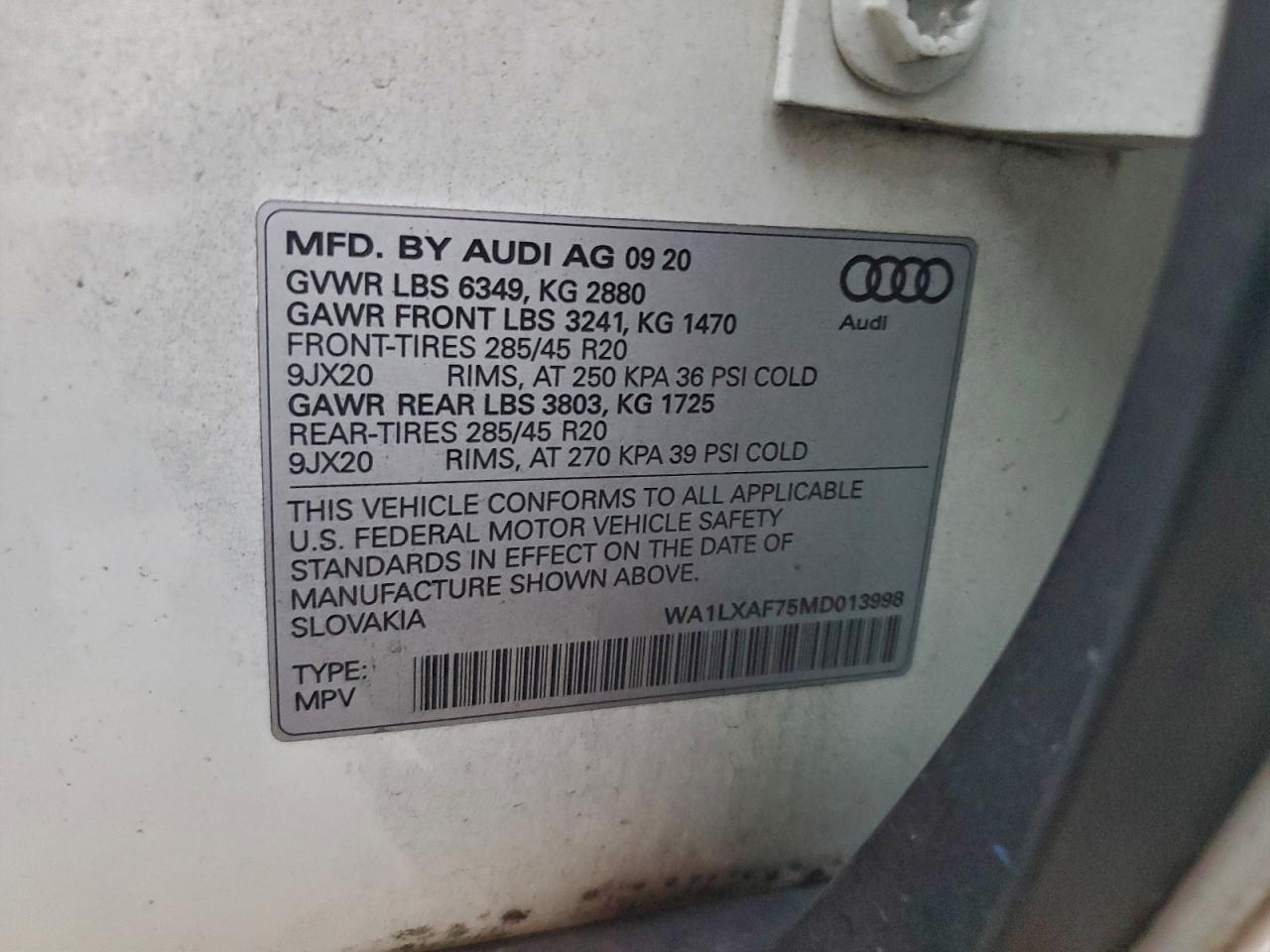 2021 AUDI Q7 PREMIUM PLUS photo 13