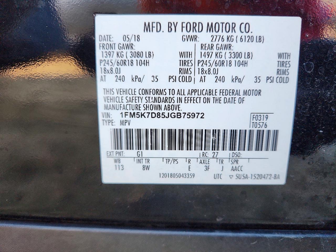 2018 FORD EXPLORER XLT photo 14