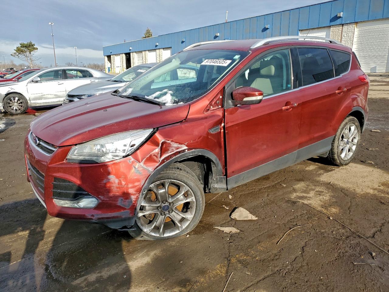 2014 FORD ESCAPE TITANIUM — SIDE damage — photo 1