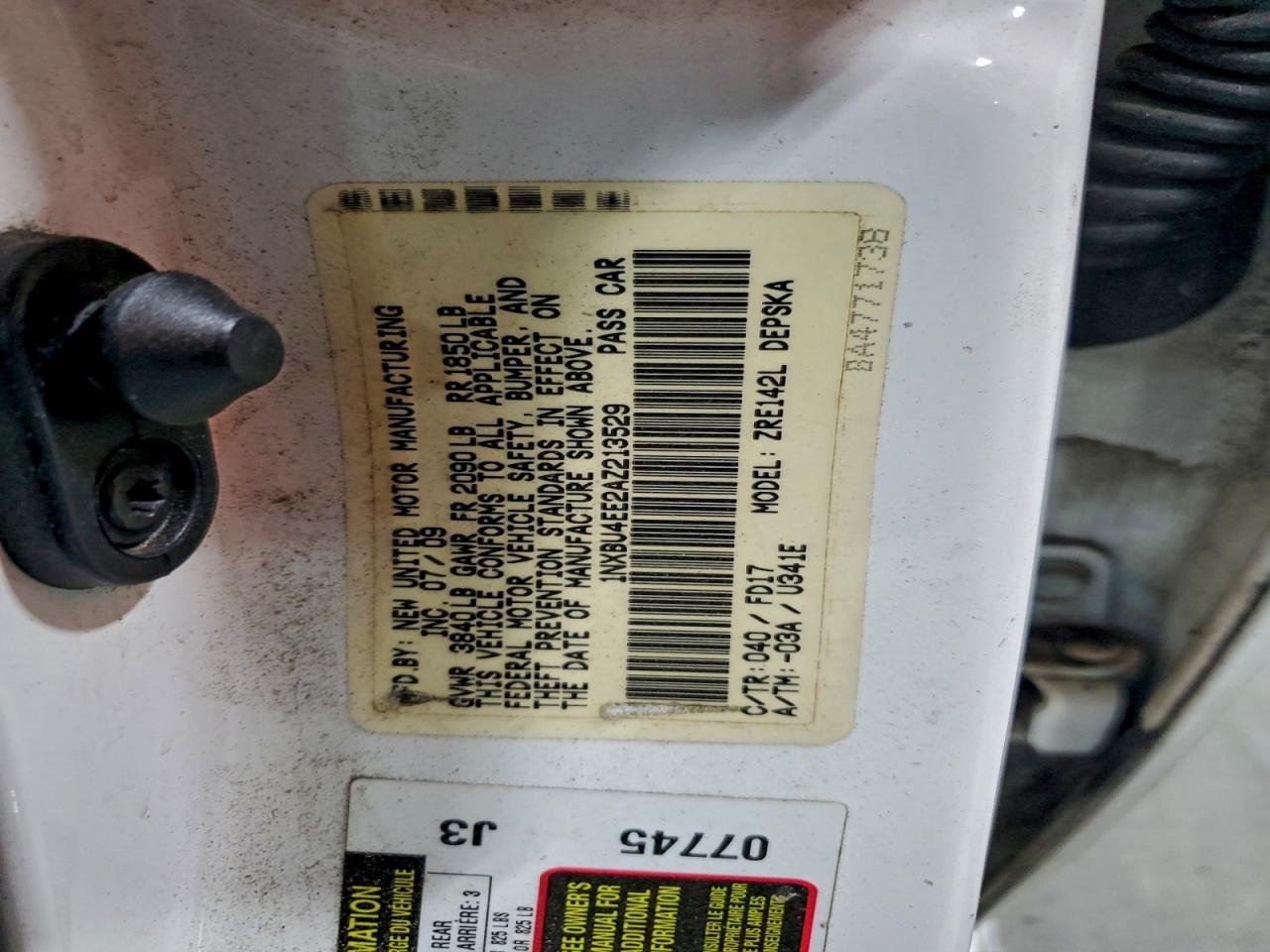 2010 TOYOTA COROLLA BASE photo 13
