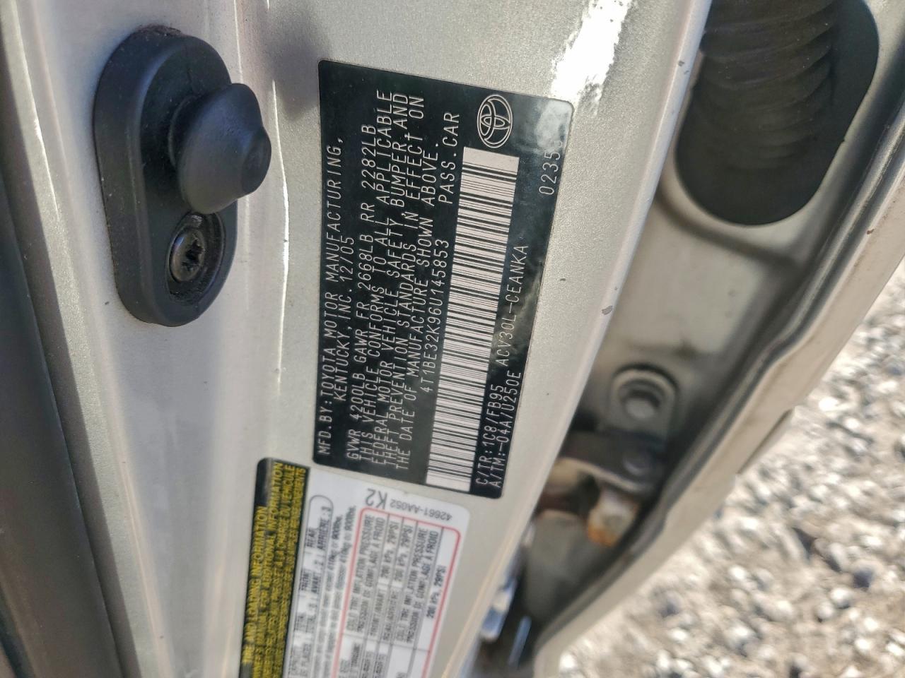 2006 TOYOTA CAMRY LE photo 45