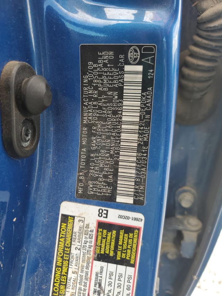 2010 TOYOTA COROLLA BASE photo 23