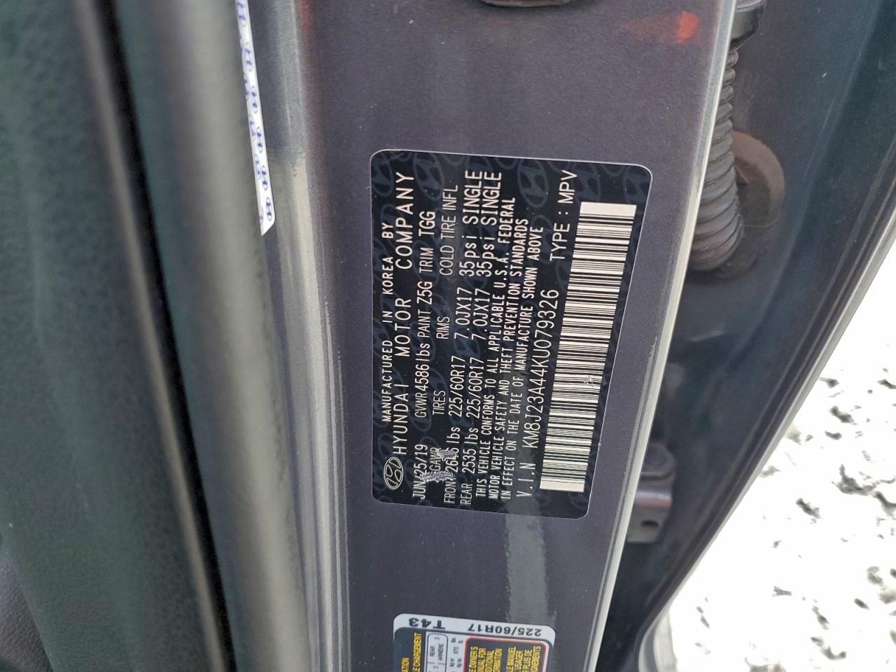 2019 HYUNDAI TUCSON SE photo 13