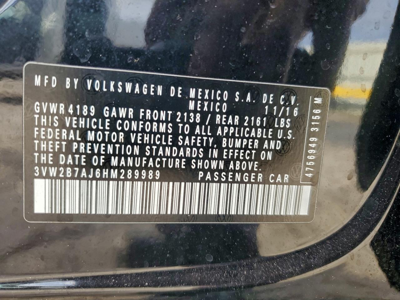 2017 VOLKSWAGEN JETTA S photo 34