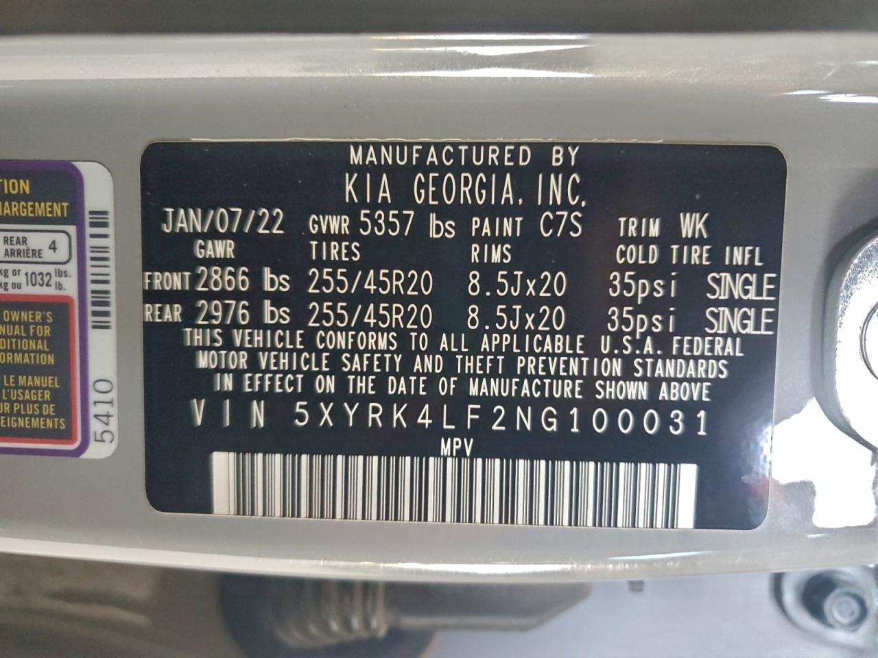 2022 KIA SORENTO SX photo 25