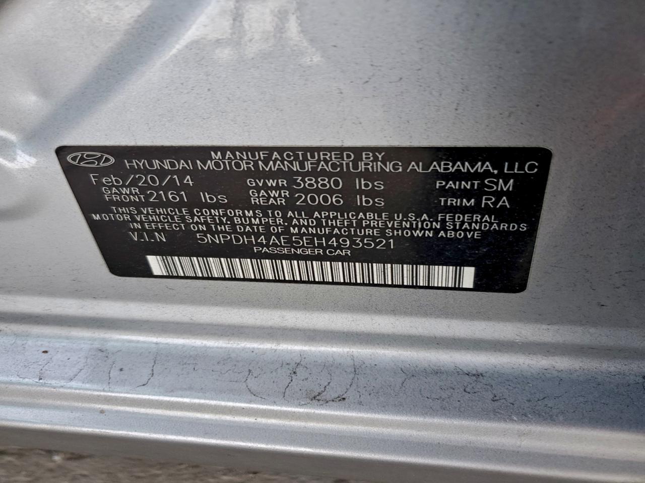 2014 HYUNDAI ELANTRA SE photo 12