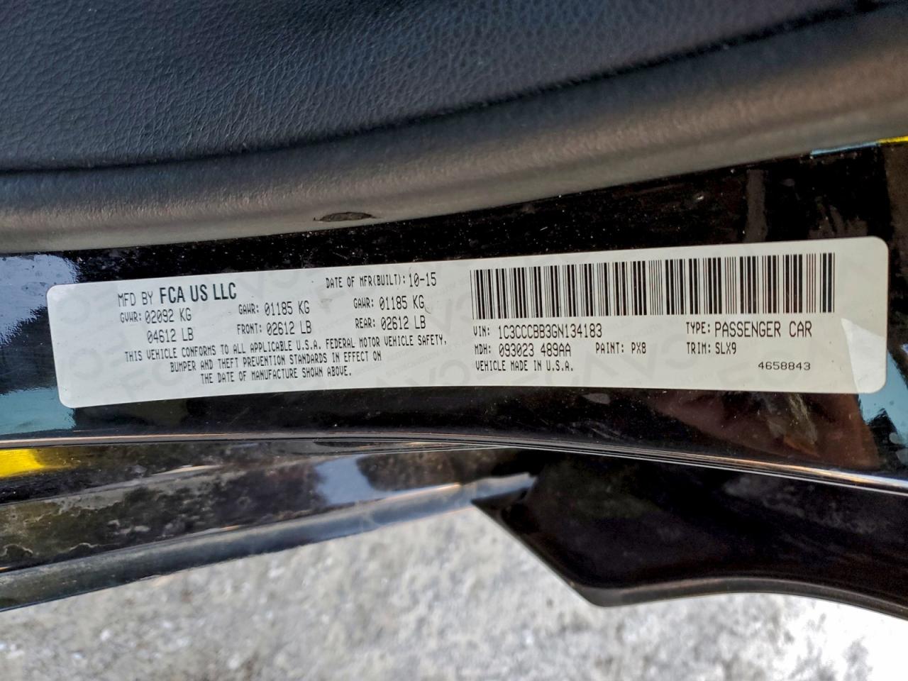 2016 CHRYSLER 200 S photo 23