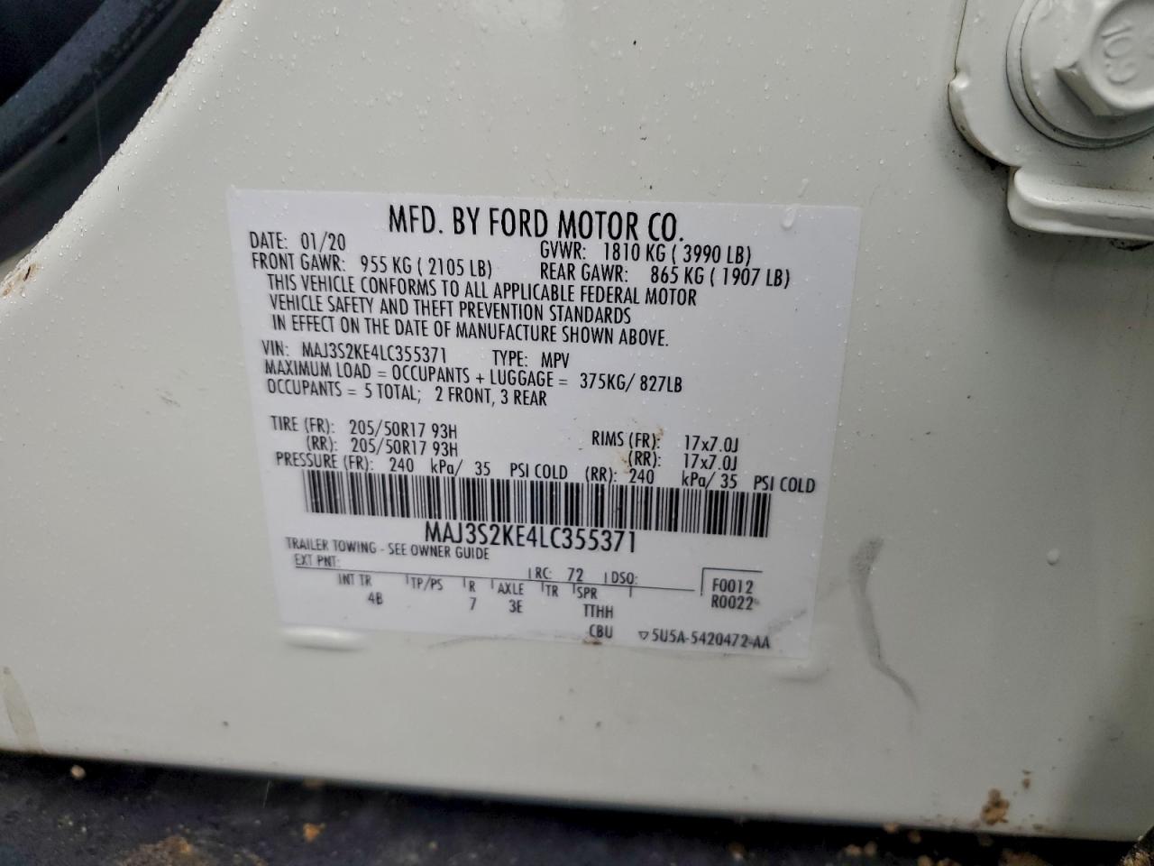 2020 FORD ECOSPORT TITANIUM photo 12