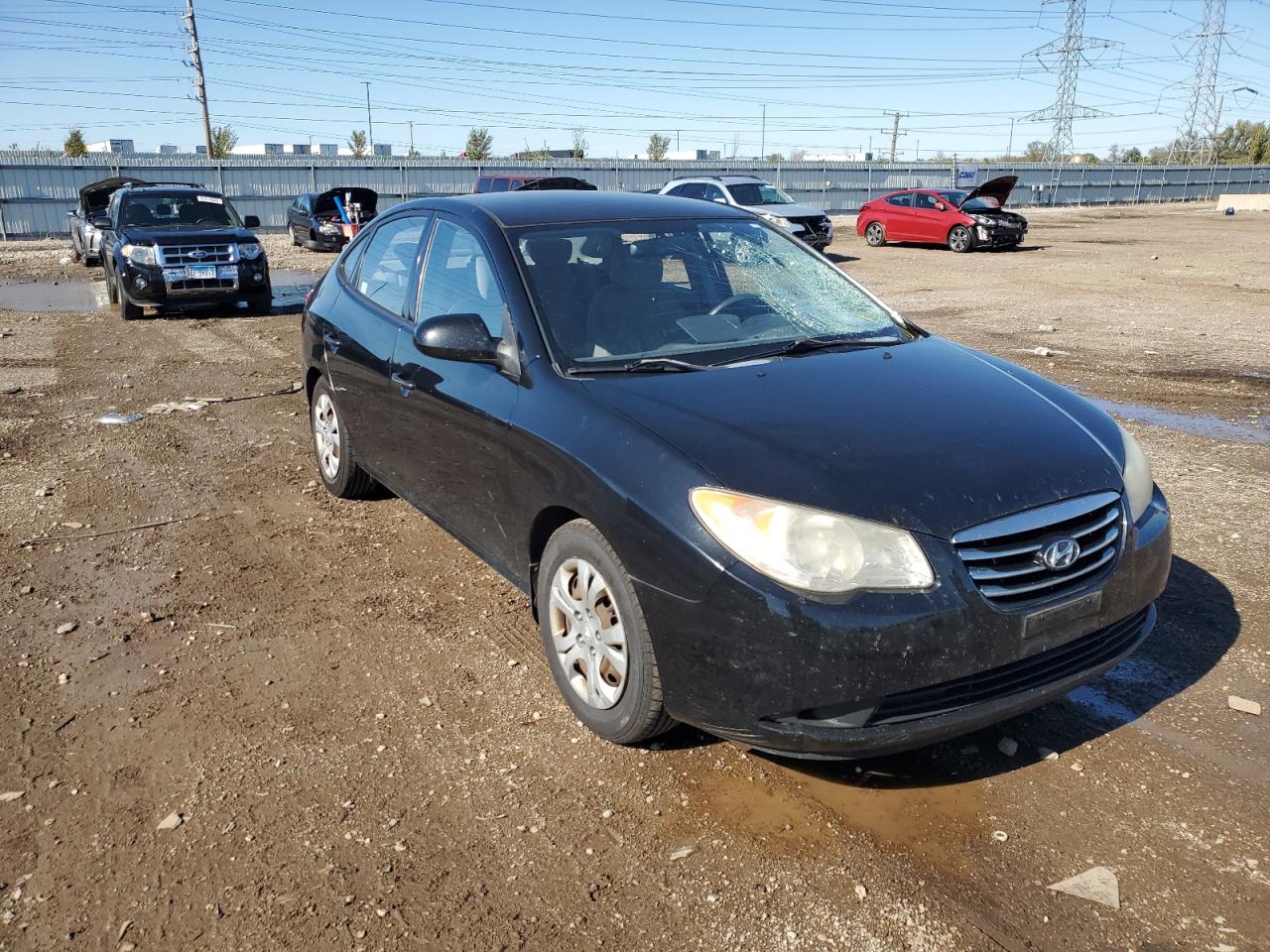 2010 HYUNDAI ELANTRA BLUE photo 4