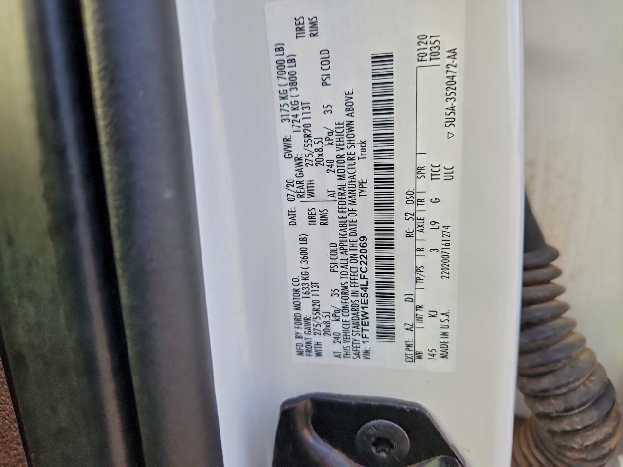 2020 FORD F150 SUPERCREW photo 12