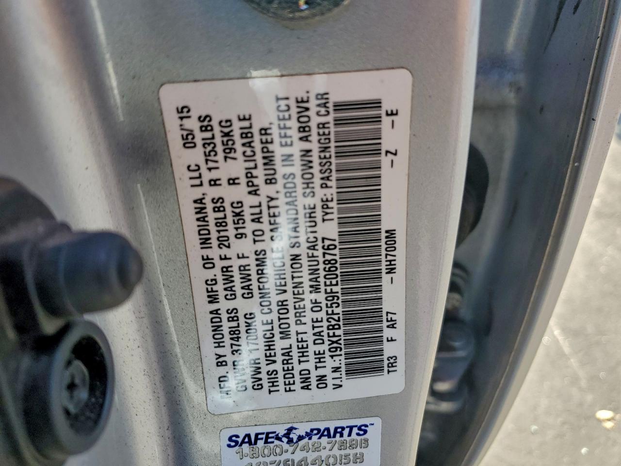 2015 HONDA CIVIC LX photo 34