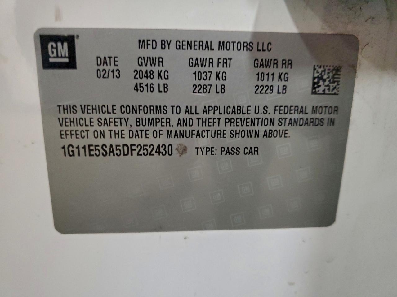 2013 CHEVROLET MALIBU 2LT photo 37