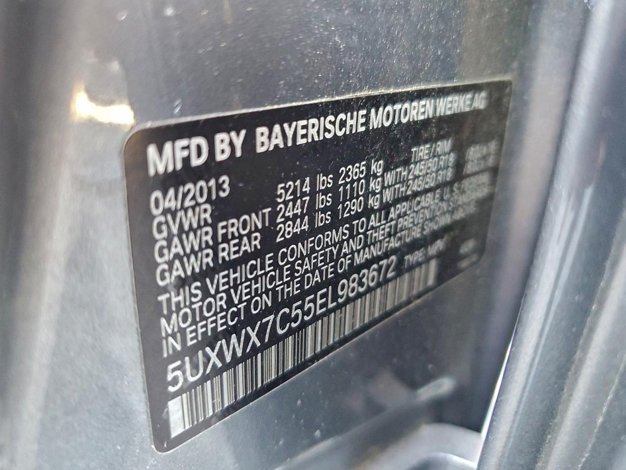 2014 BMW X3 XDRIVE35I photo 37