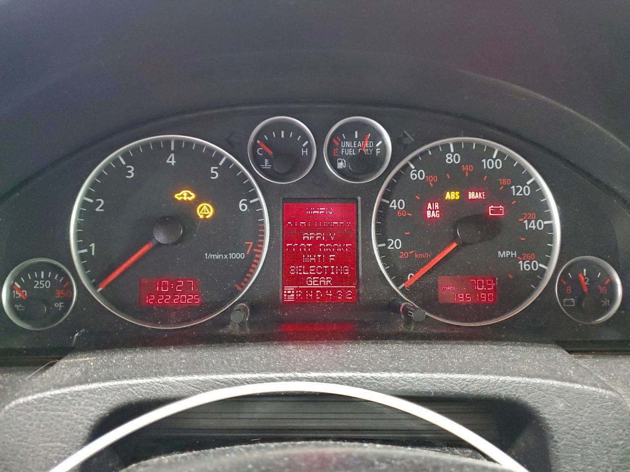 2001 AUDI ALLROAD photo 9