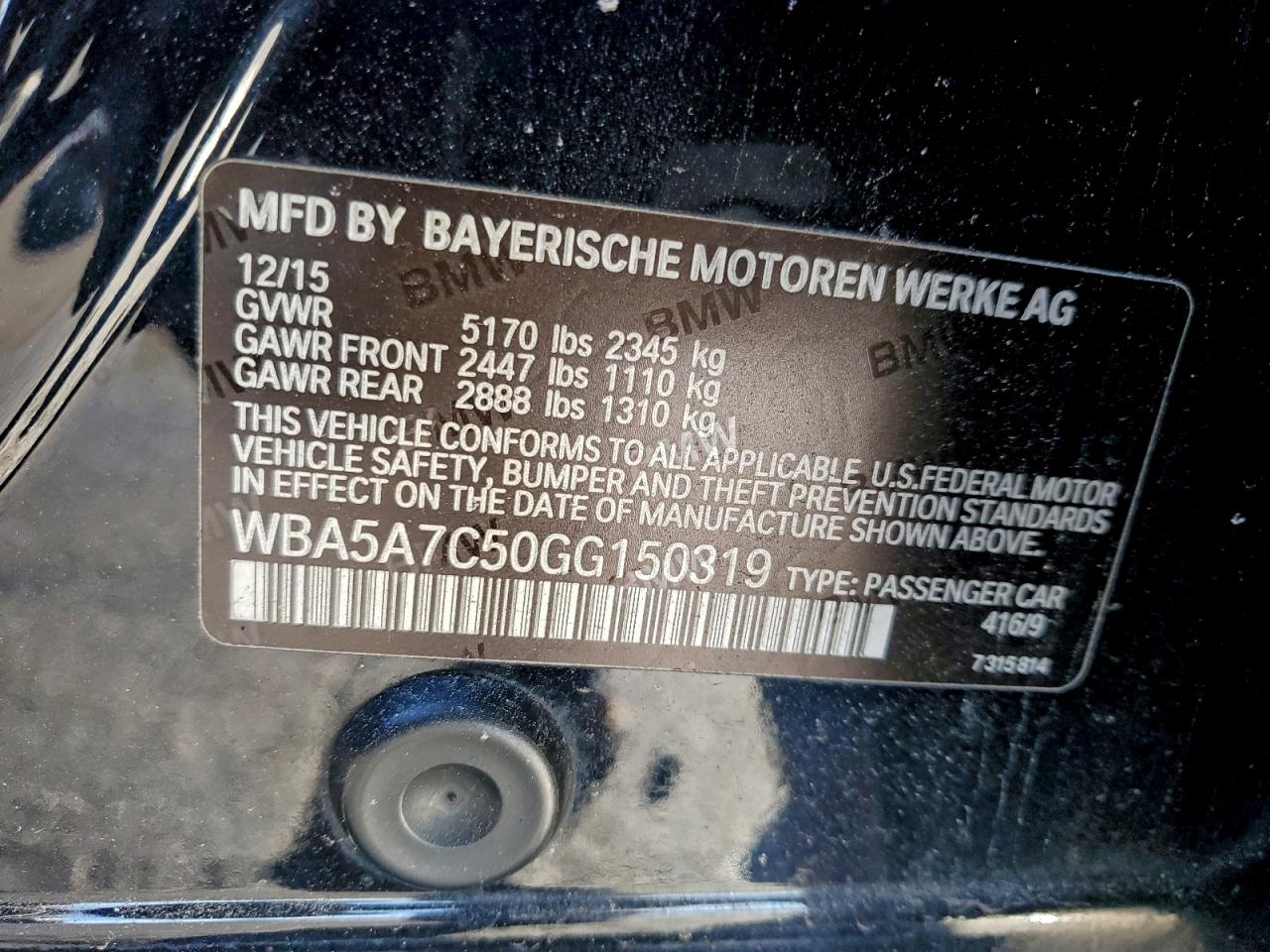 2016 BMW 528 XI photo 25