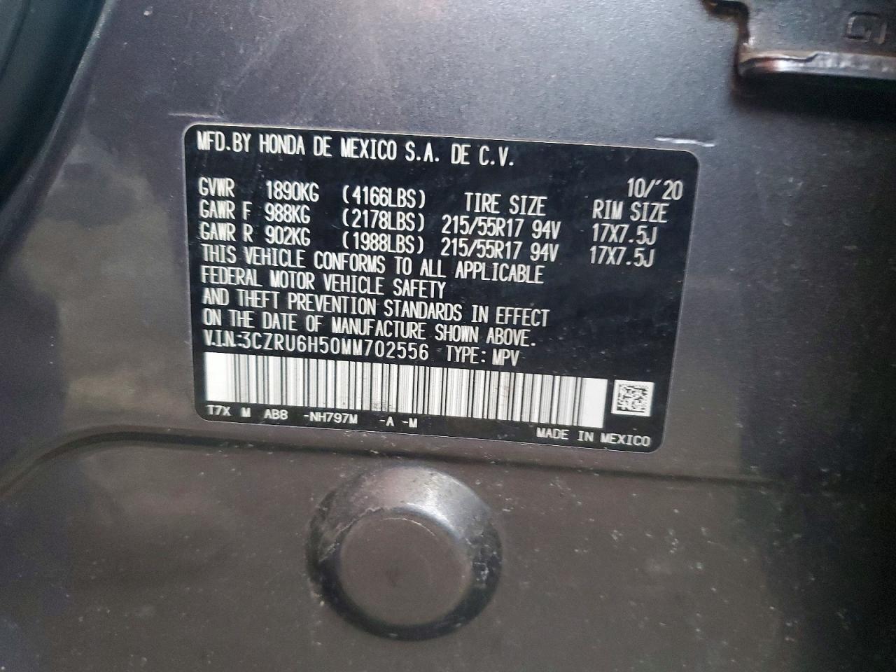 2021 HONDA HR-V EX photo 25