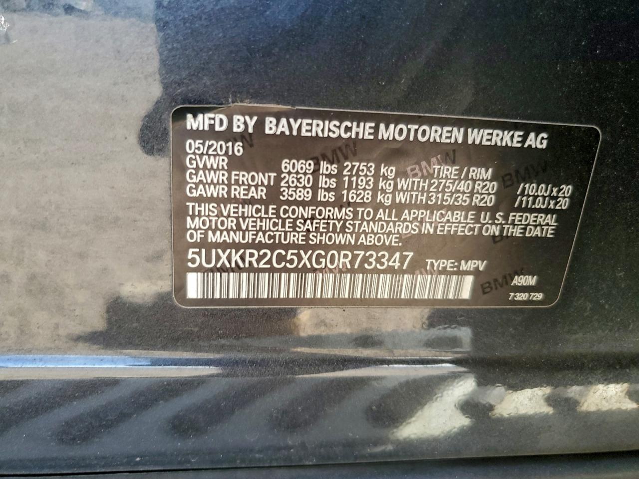 2016 BMW X5 SDRIVE35I photo 40