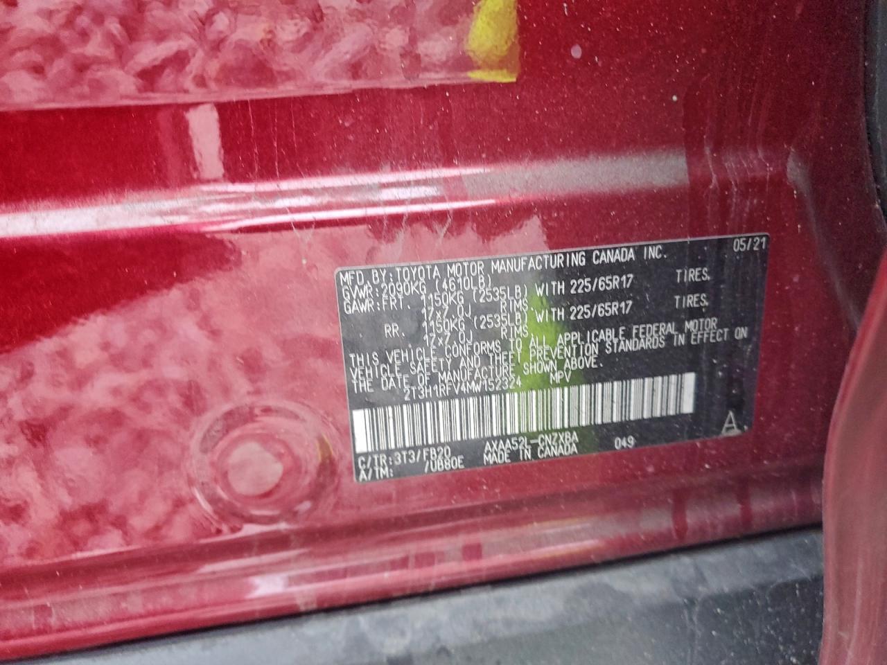 2021 TOYOTA RAV4 LE photo 40