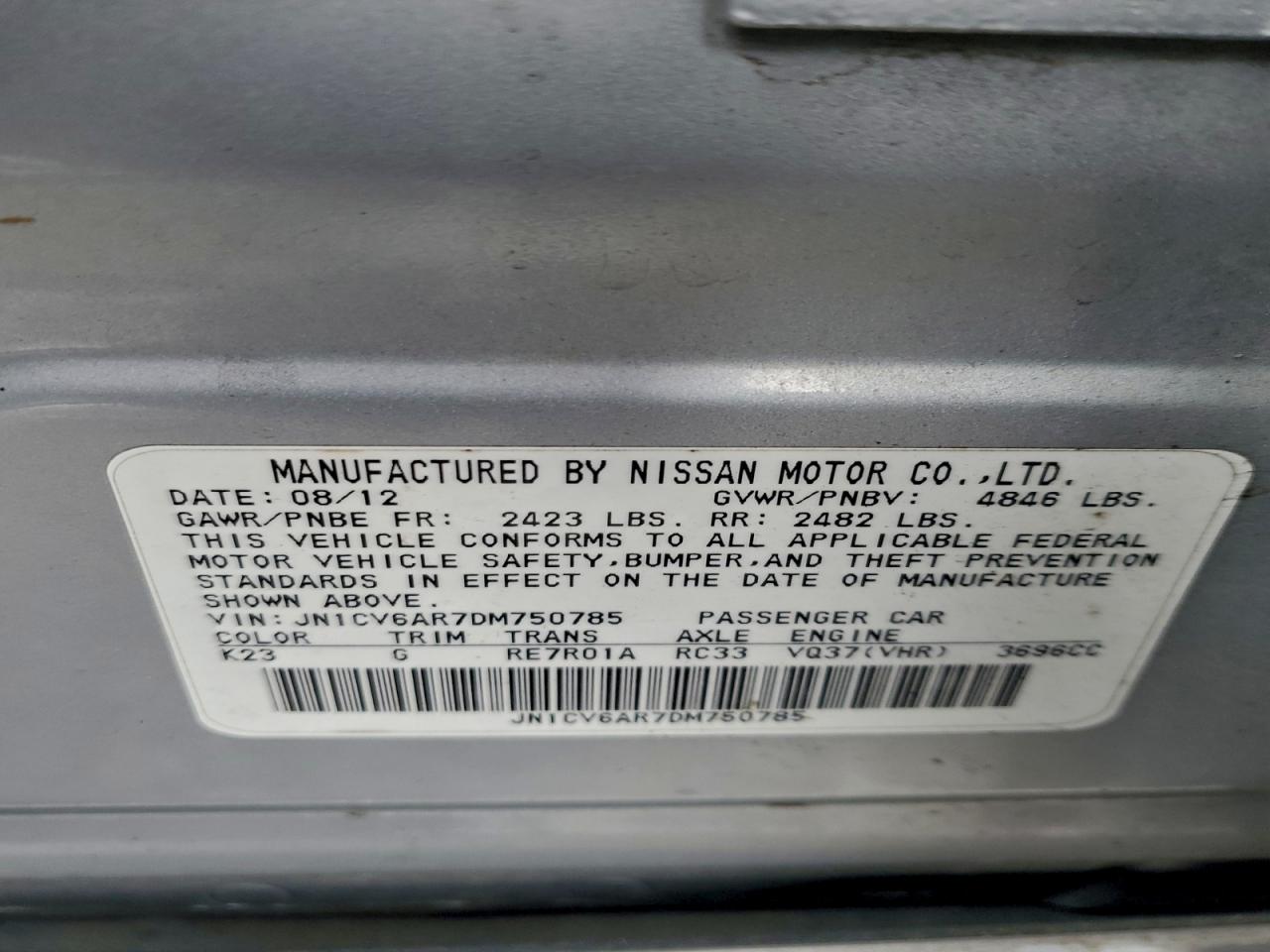 2013 INFINITI G37 photo 23