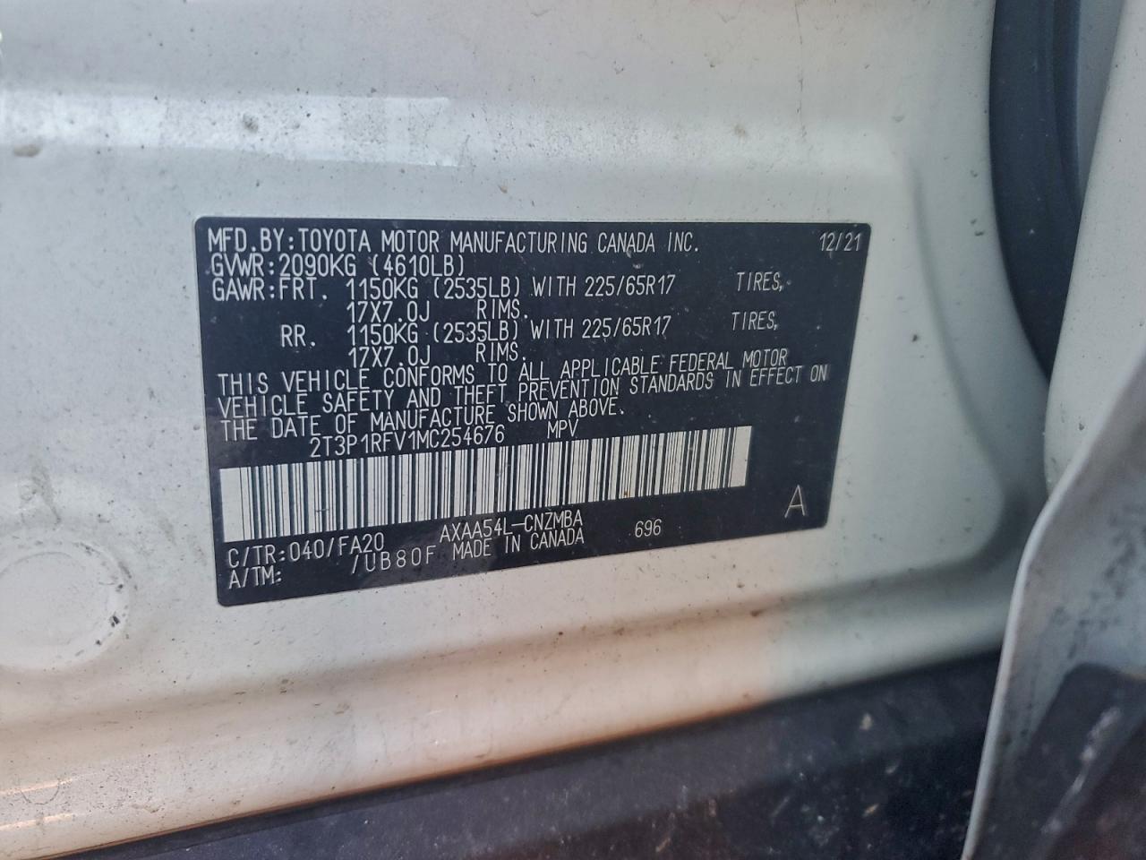 2021 TOYOTA RAV4 XLE photo 13
