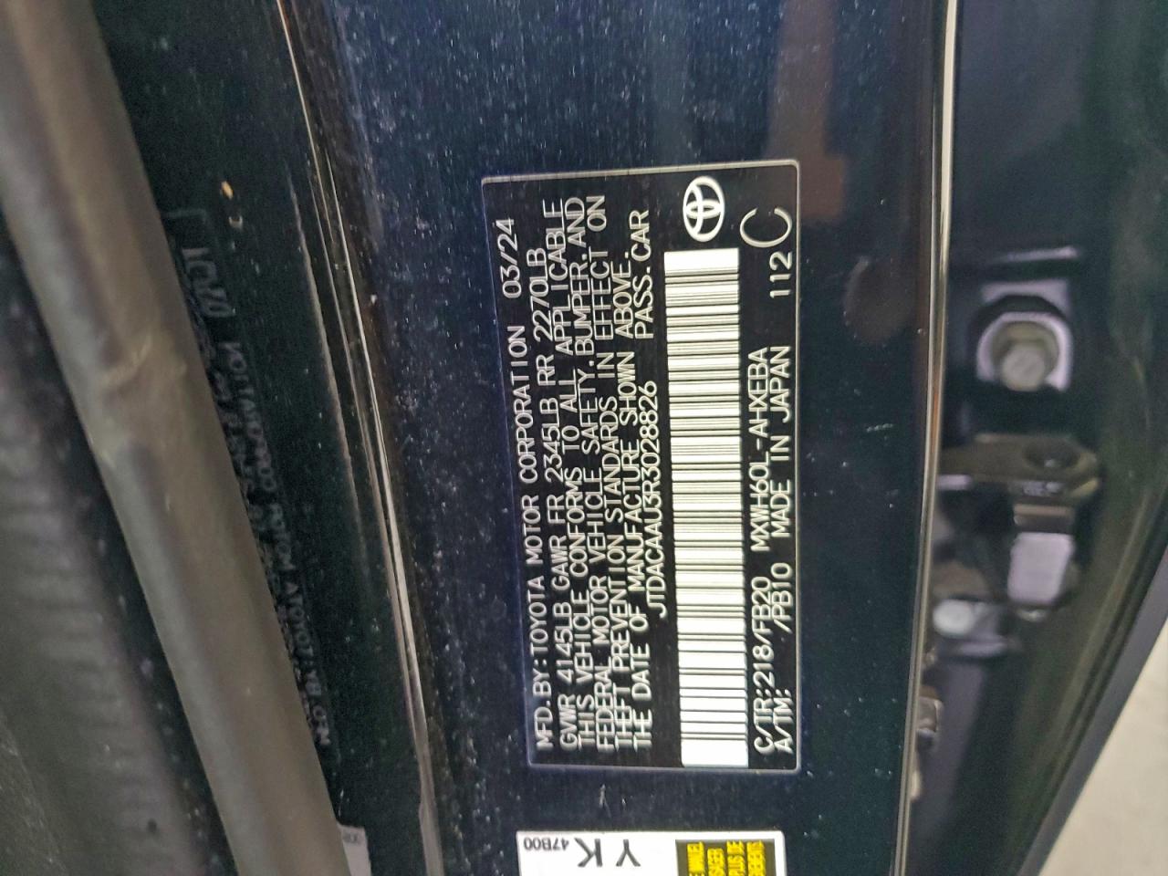 2024 TOYOTA PRIUS LE photo 23