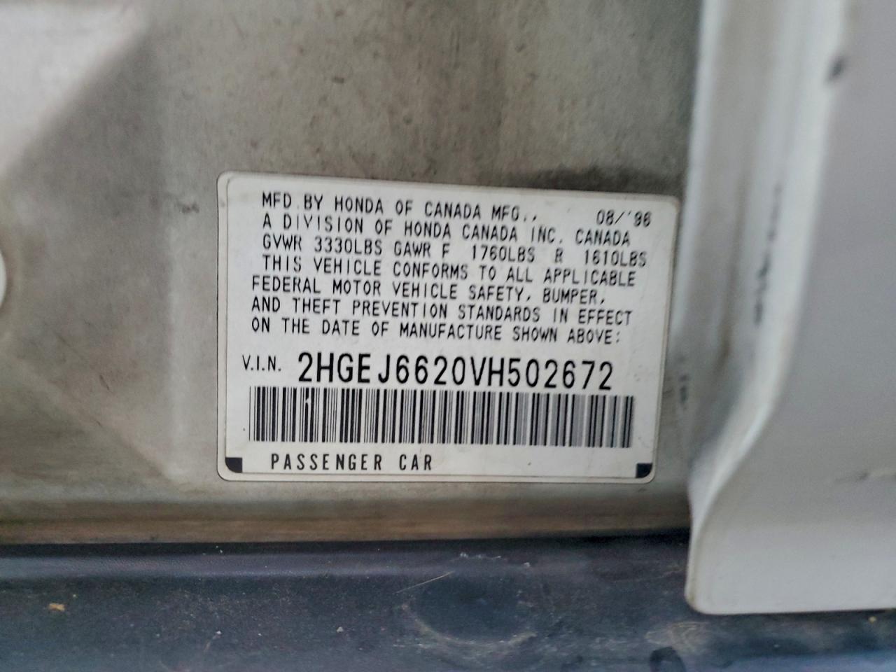 1997 HONDA CIVIC DX photo 23