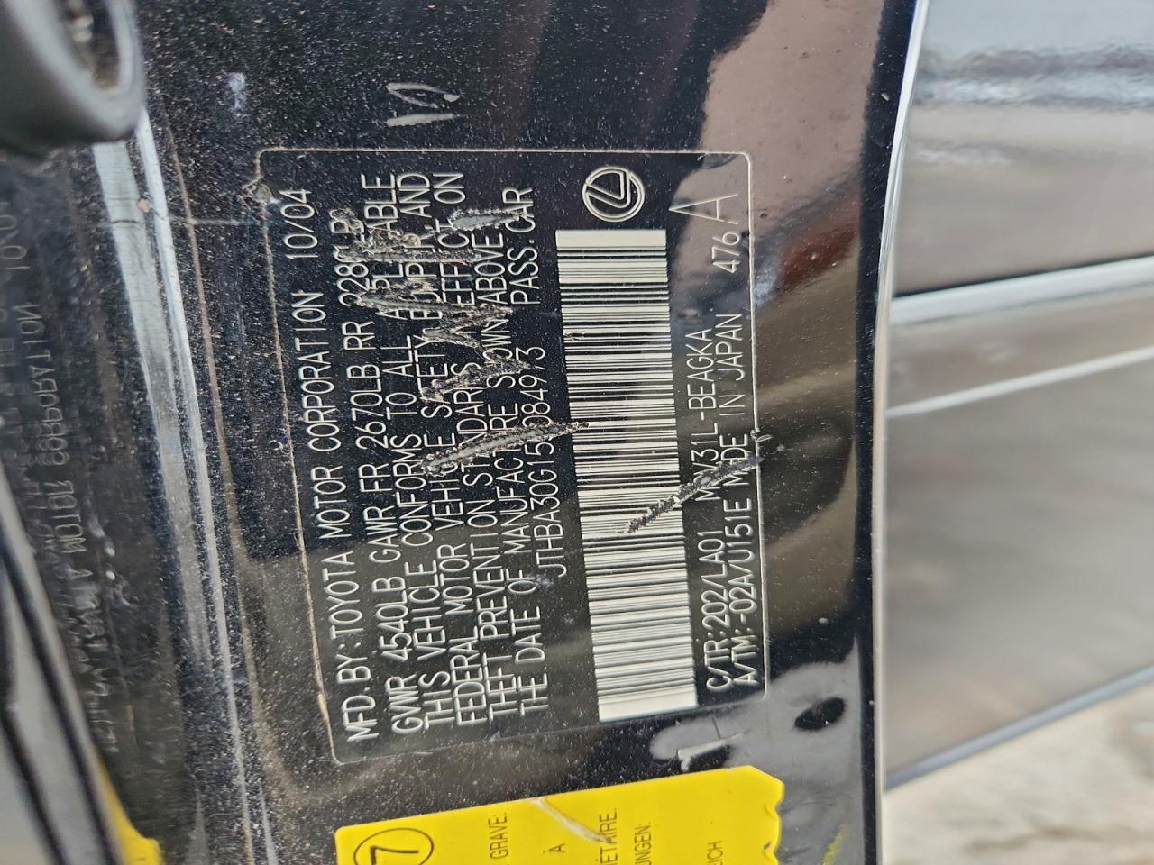2005 LEXUS ES 330 photo 25