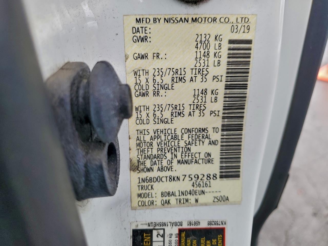 2019 NISSAN FRONTIER S photo 23