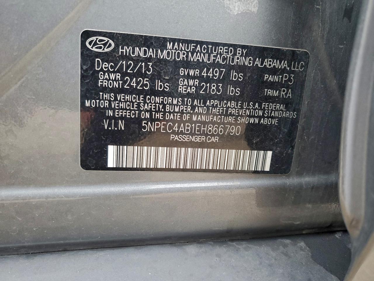 2014 HYUNDAI SONATA SE photo 13