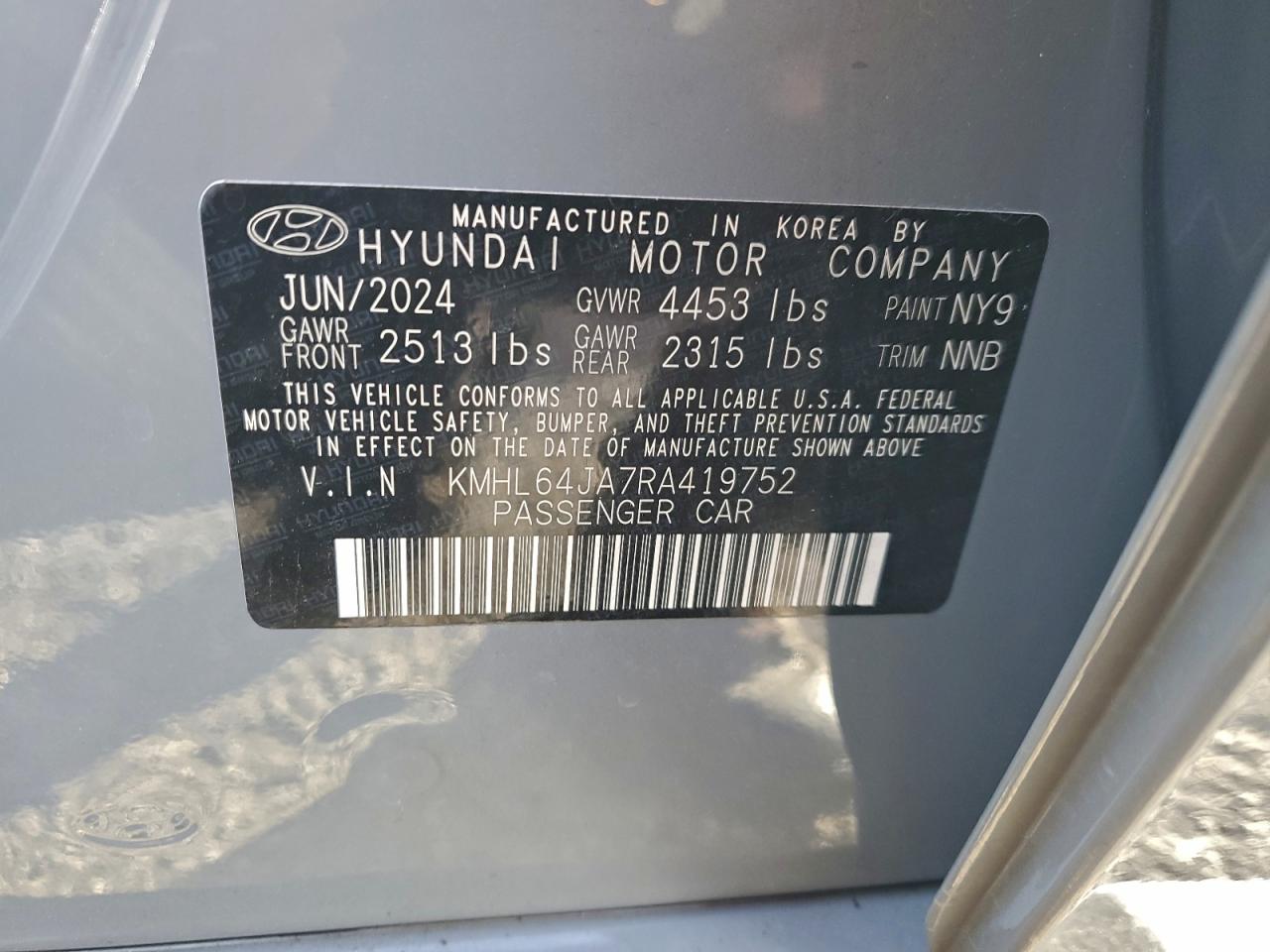 2024 HYUNDAI SONATA SEL photo 13