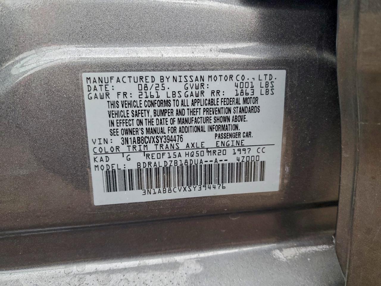 2025 NISSAN SENTRA SV photo 37