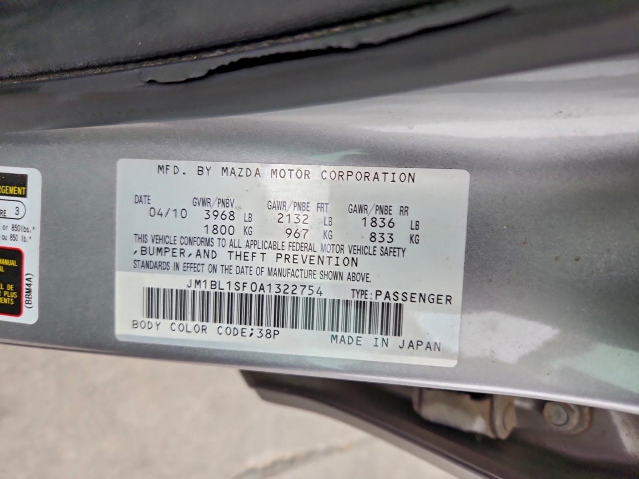 2010 MAZDA 3 I photo 12