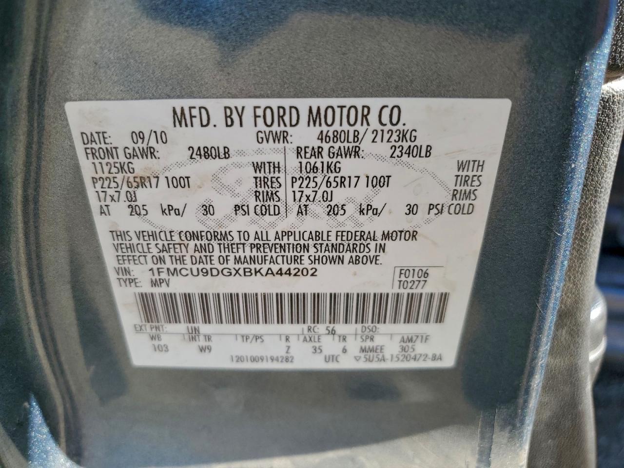 2011 FORD ESCAPE XLT photo 13