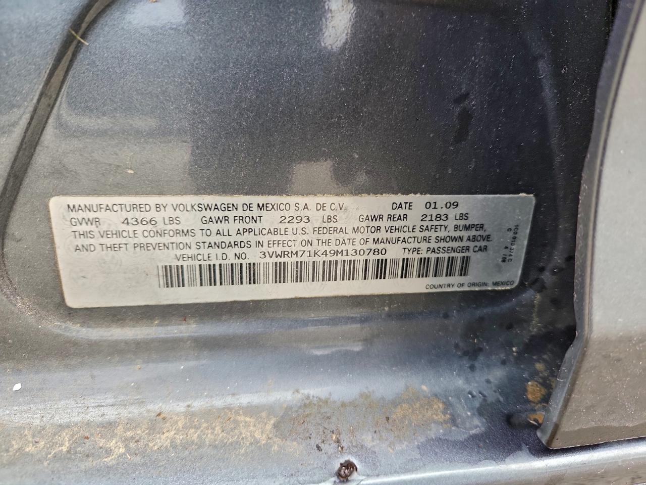 2009 VOLKSWAGEN JETTA SE photo 12