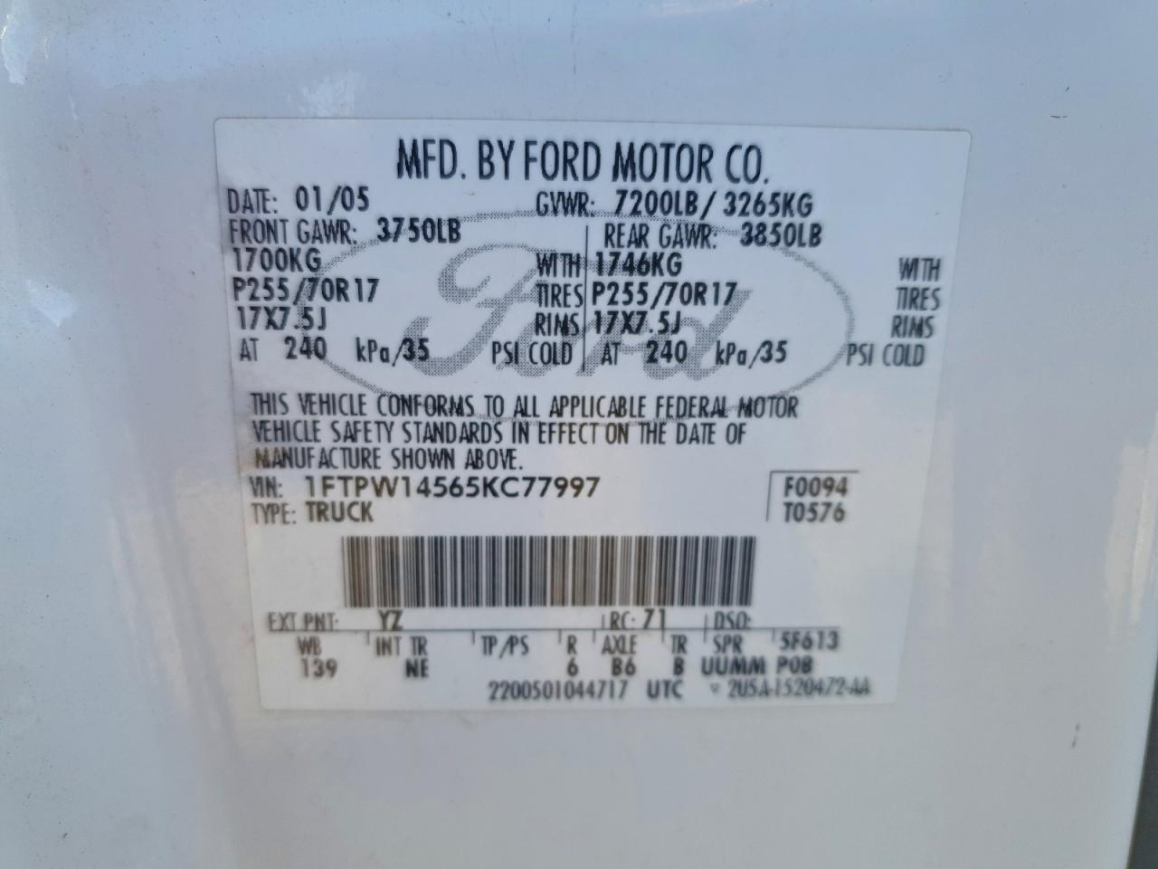 2005 FORD F150 SUPERCREW photo 23