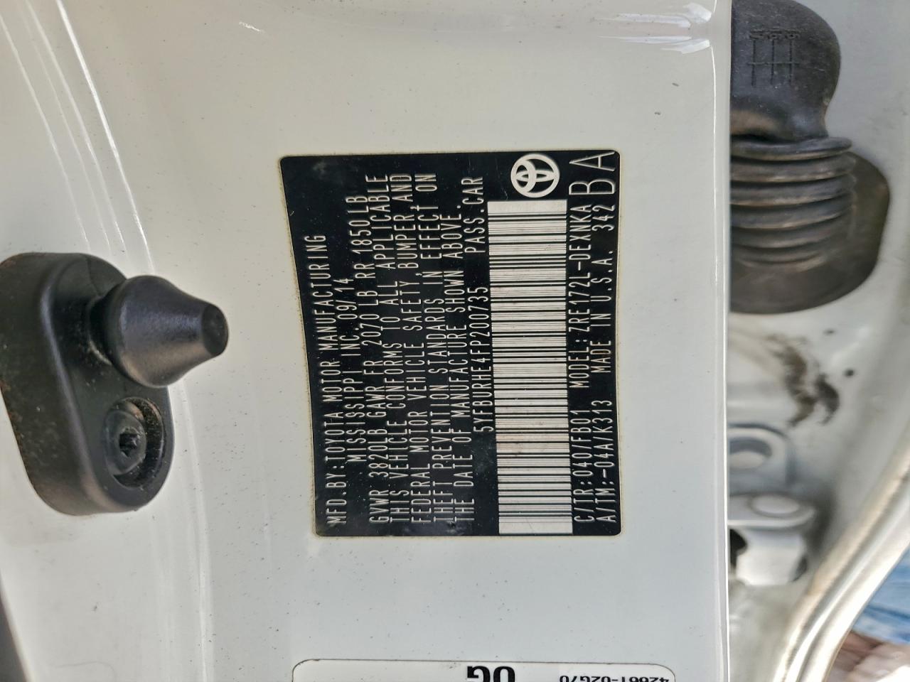 2015 TOYOTA COROLLA L photo 34