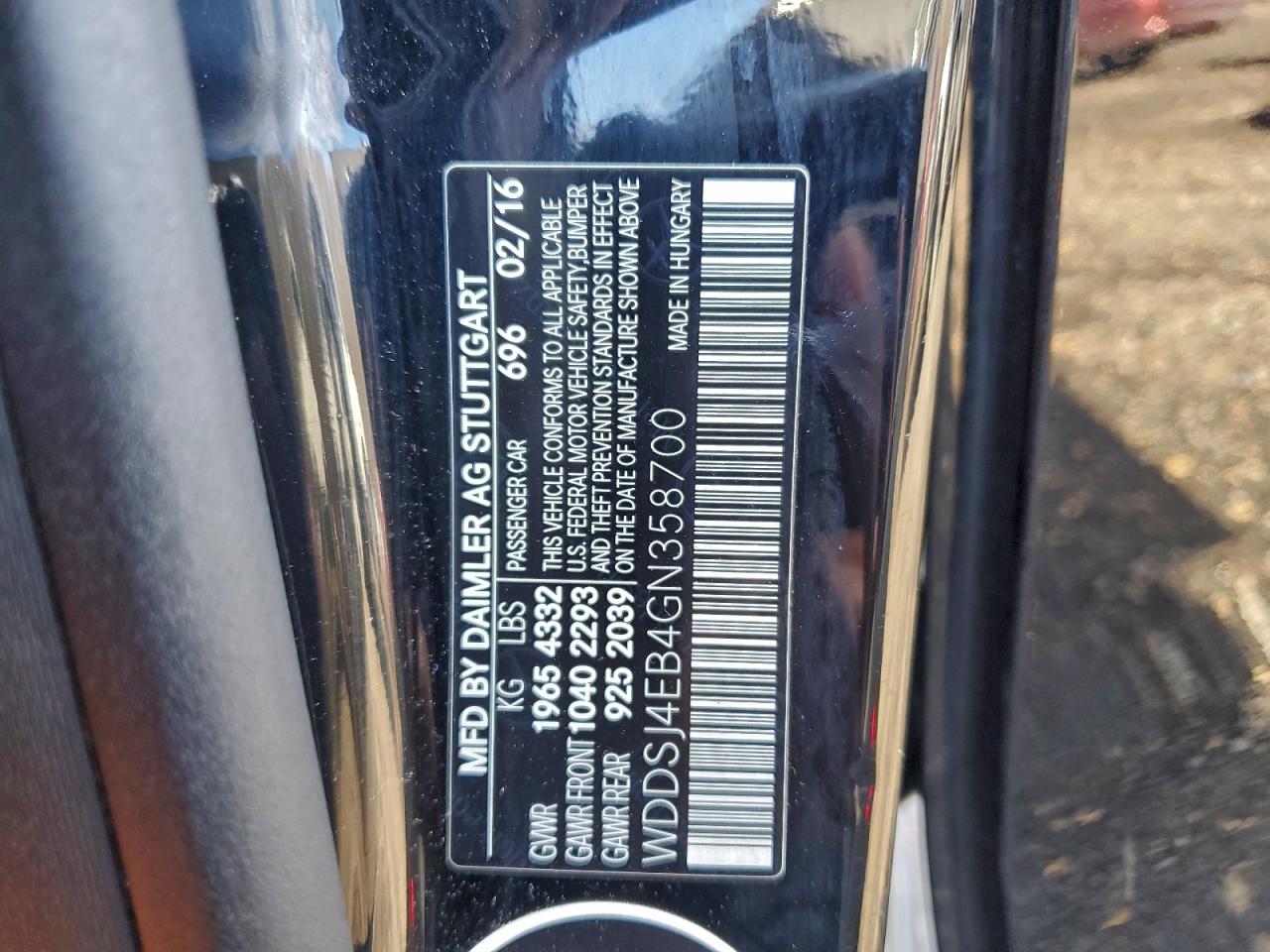 2016 MERCEDES-BENZ CLA 250 photo 13