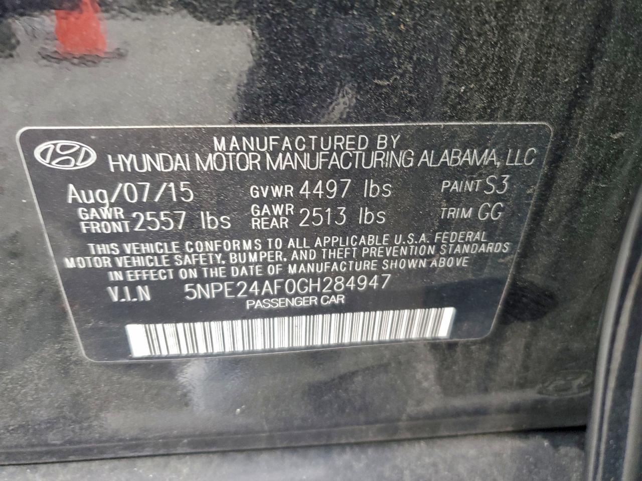 2016 HYUNDAI SONATA SE photo 13