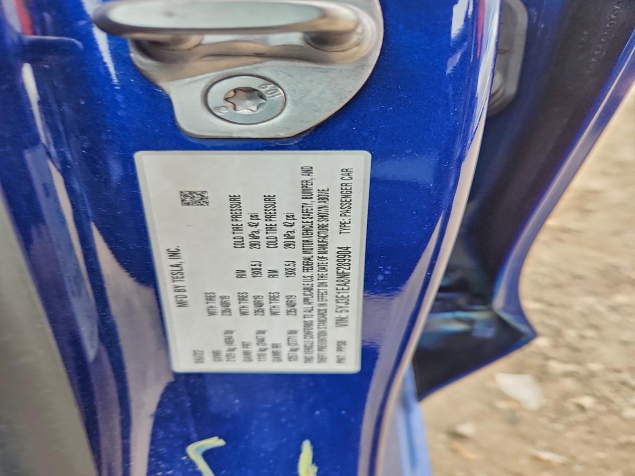 2022 TESLA MODEL 3 photo 12