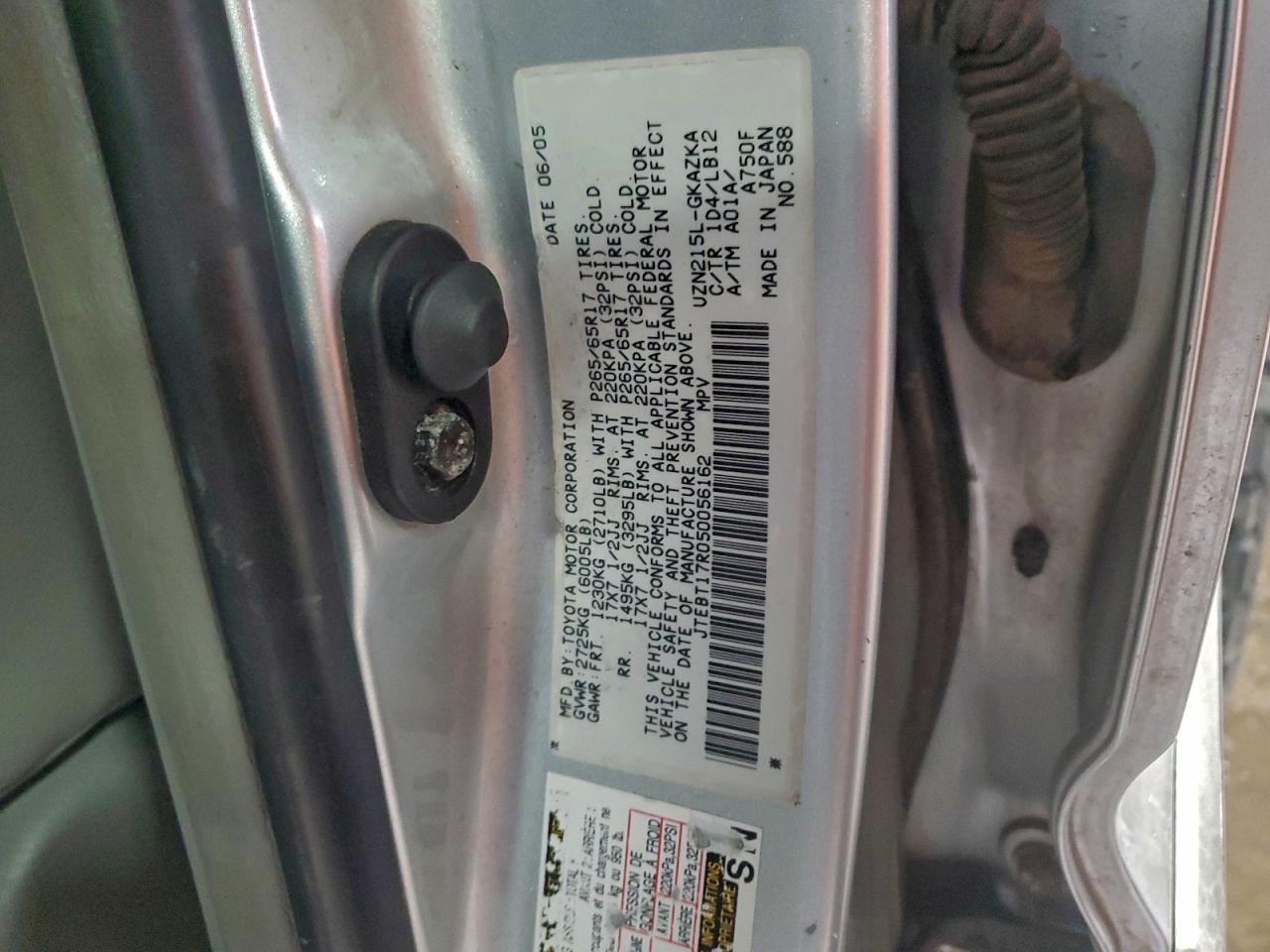 2005 TOYOTA 4RUNNER LIMITED photo 34
