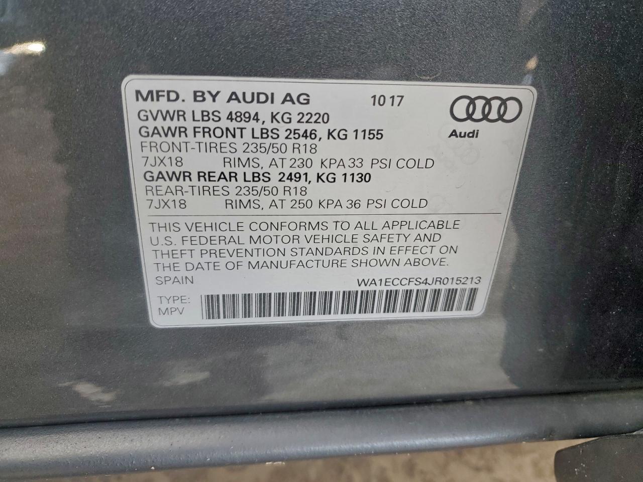 2018 AUDI Q3 PREMIUM photo 25