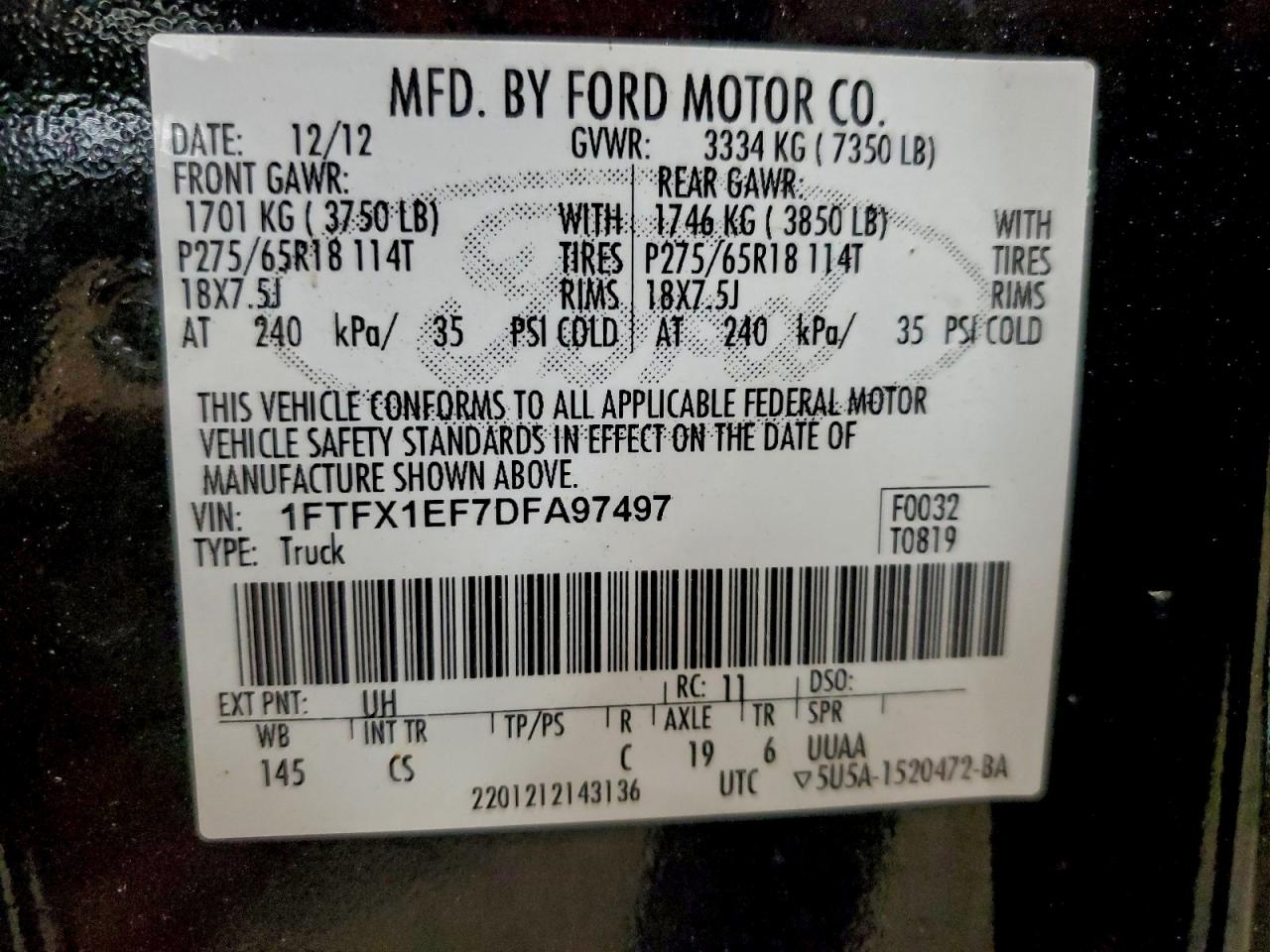 2013 FORD F150 SUPER CAB photo 23