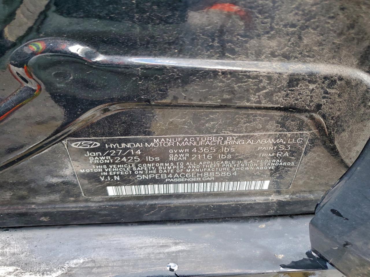 2014 HYUNDAI SONATA GLS photo 23