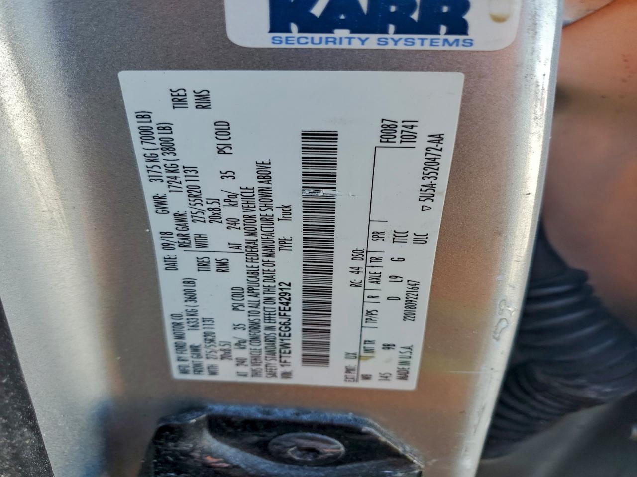 2018 FORD F150 SUPERCREW photo 34