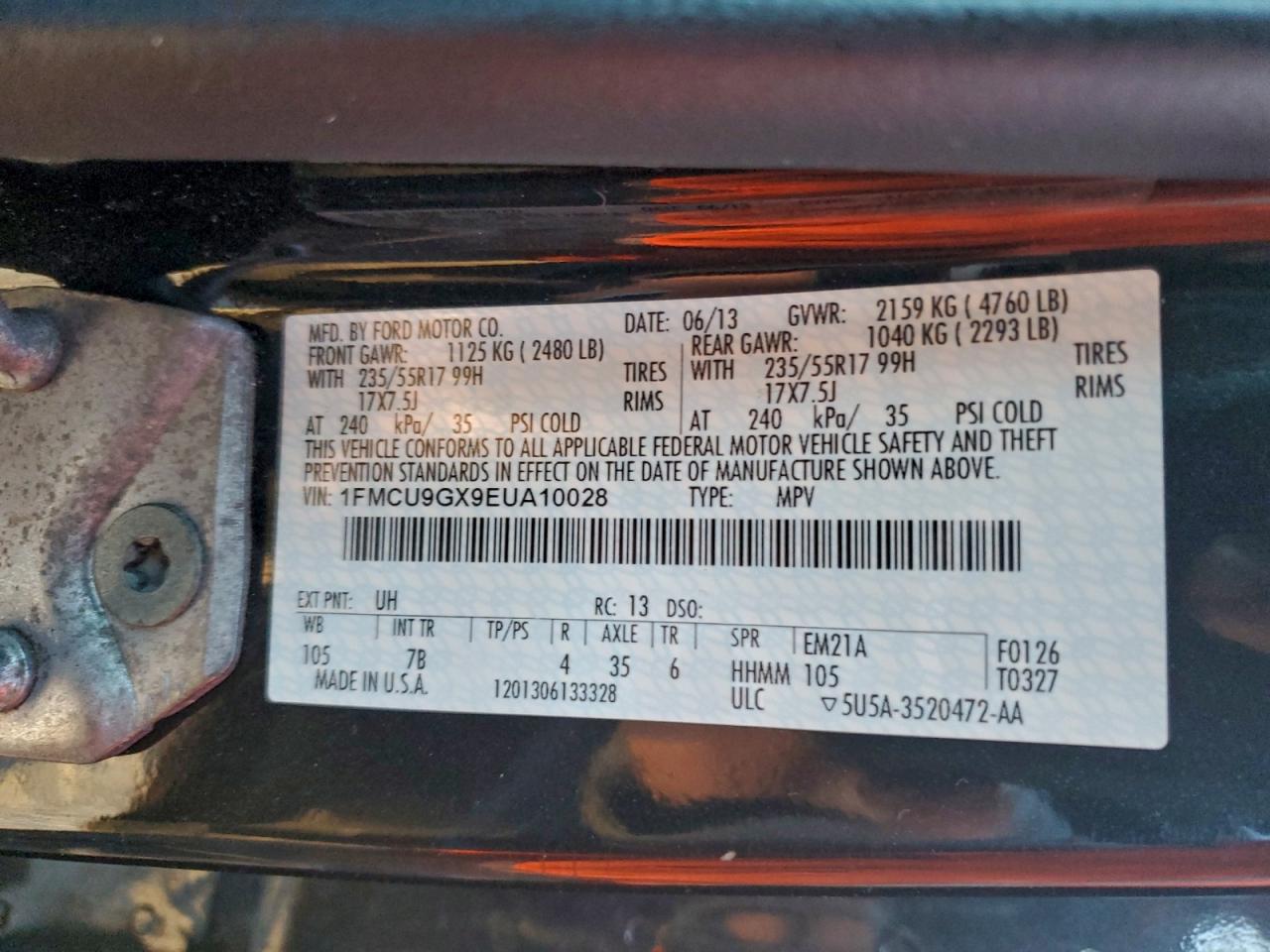 2014 FORD ESCAPE SE photo 13