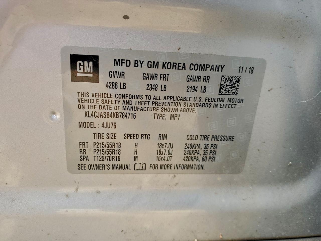 2019 BUICK ENCORE PREFERRED photo 12
