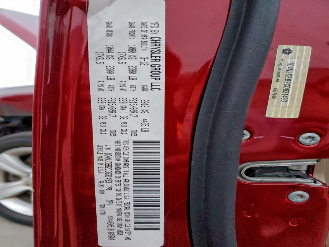 2012 JEEP COMPASS SPORT photo 25