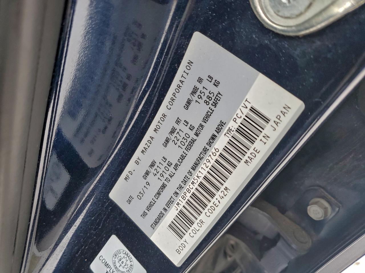 2019 MAZDA 3 PREFERRED PLUS photo 13