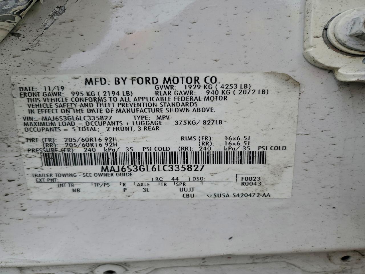 2020 FORD ECOSPORT SE photo 25